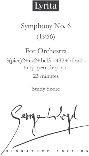 

CD диск Lloyd, George: Lloyd: Symphony No. 6 - Study Score