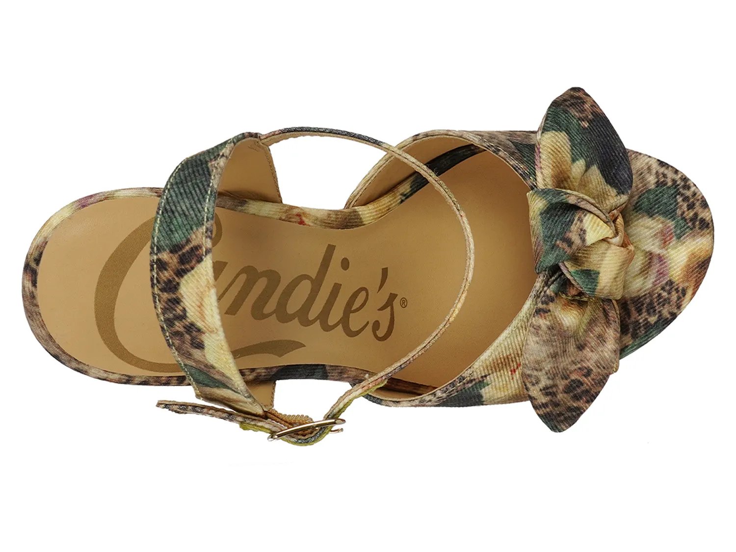 Сандалии Candie's Colbey Platform Sandal, Yellow Floral Print — фото 4