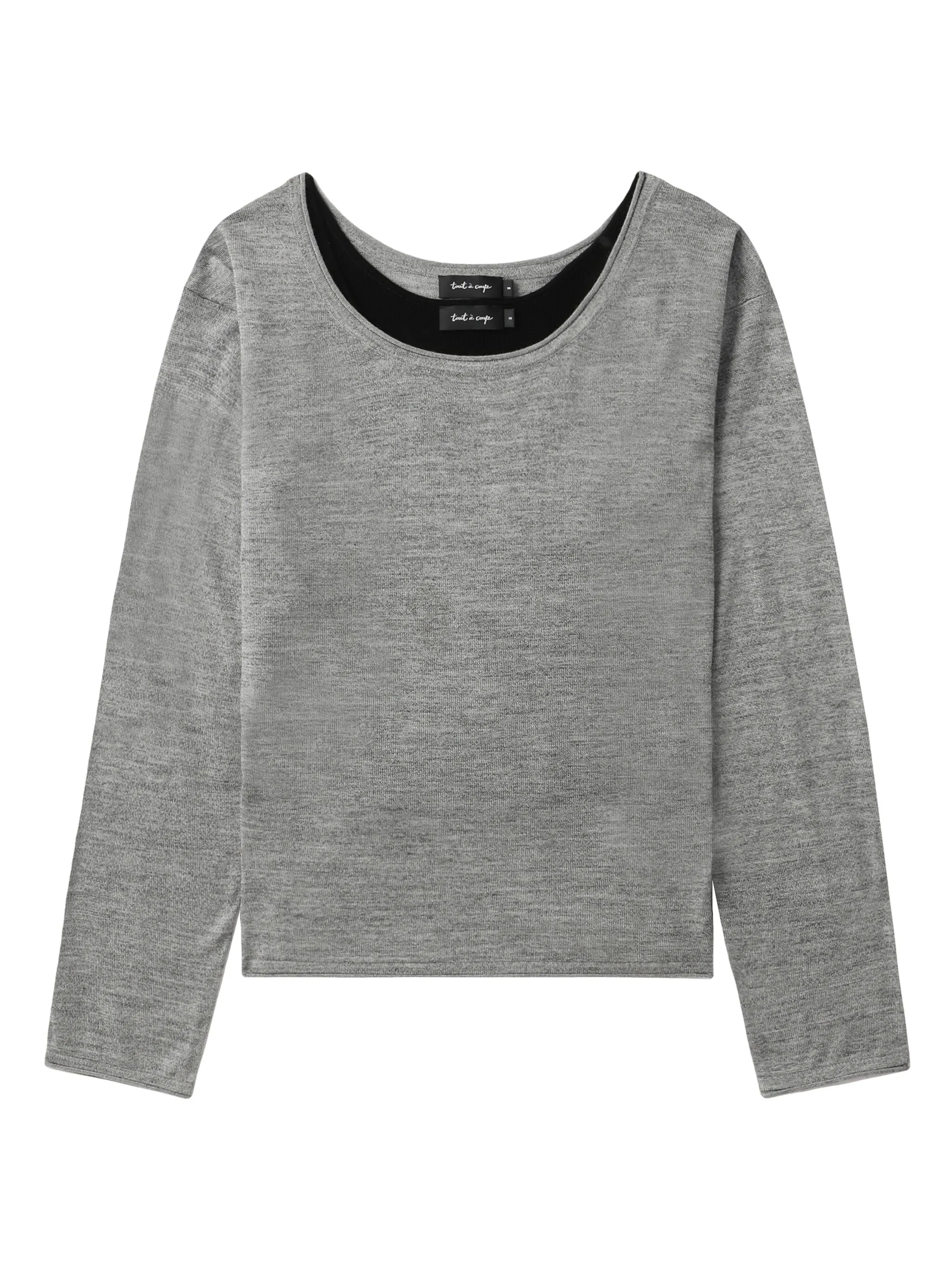 

Многослойный свитер Tout A Coup, серый