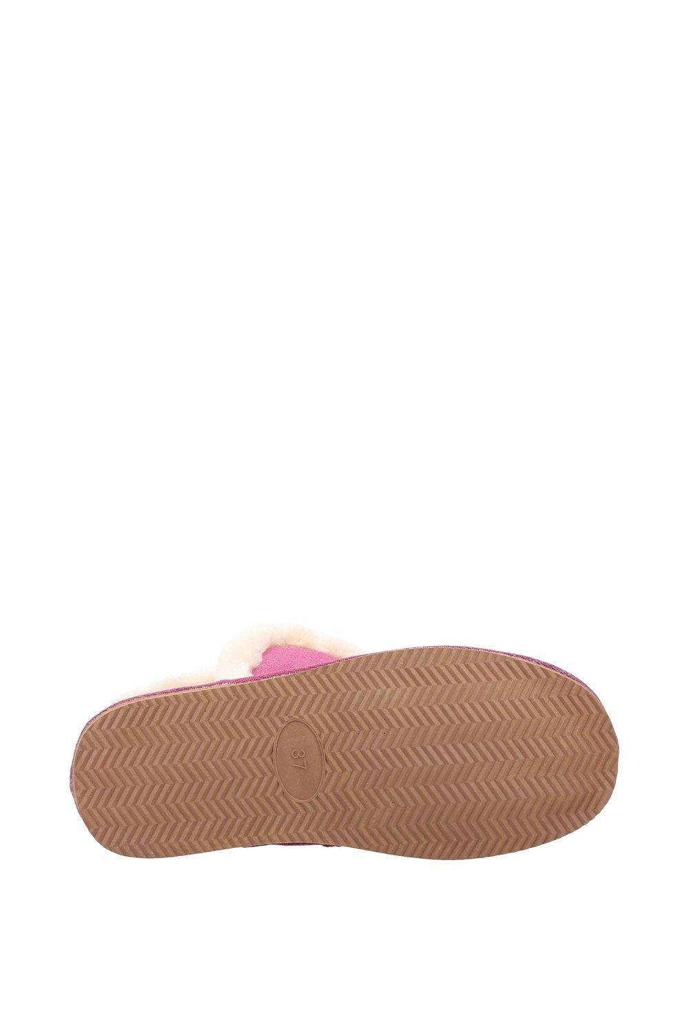 Тапочки Ashleigh из замши и искусственного меха Hush Puppies, розовый — фото 3