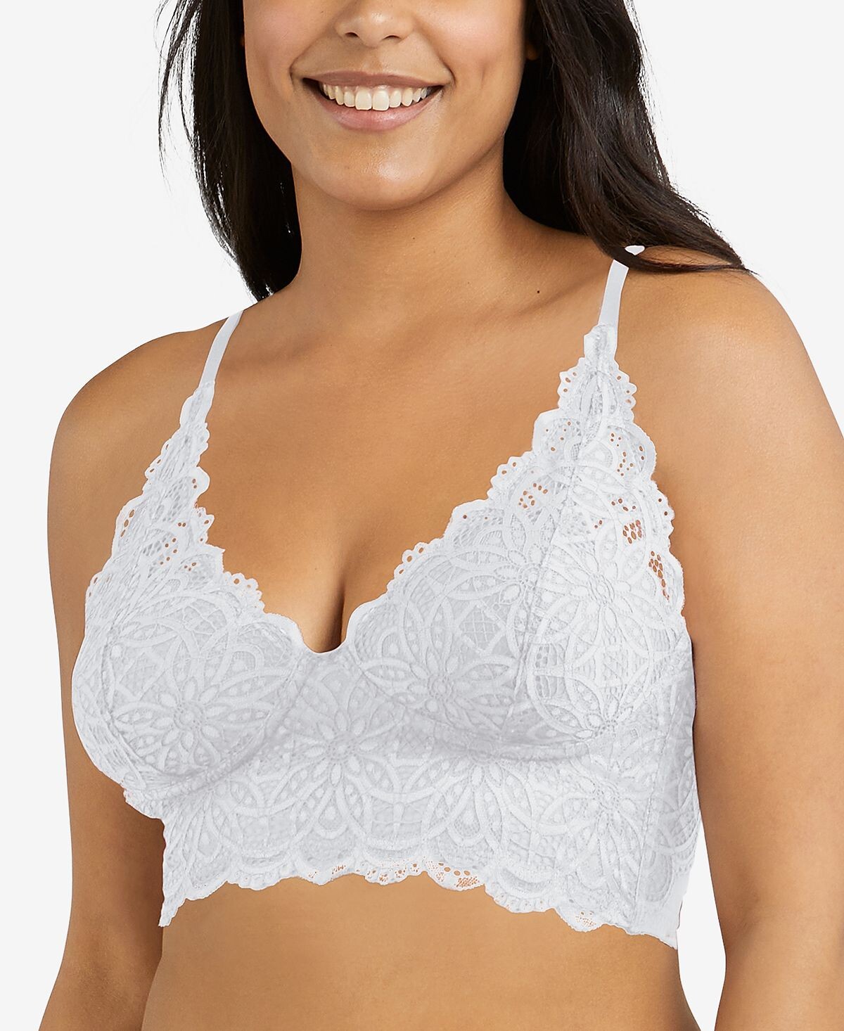 

Удлиненный бюстгальтер без косточек из кружева и сетки Pure Comfort DM1188 Maidenform