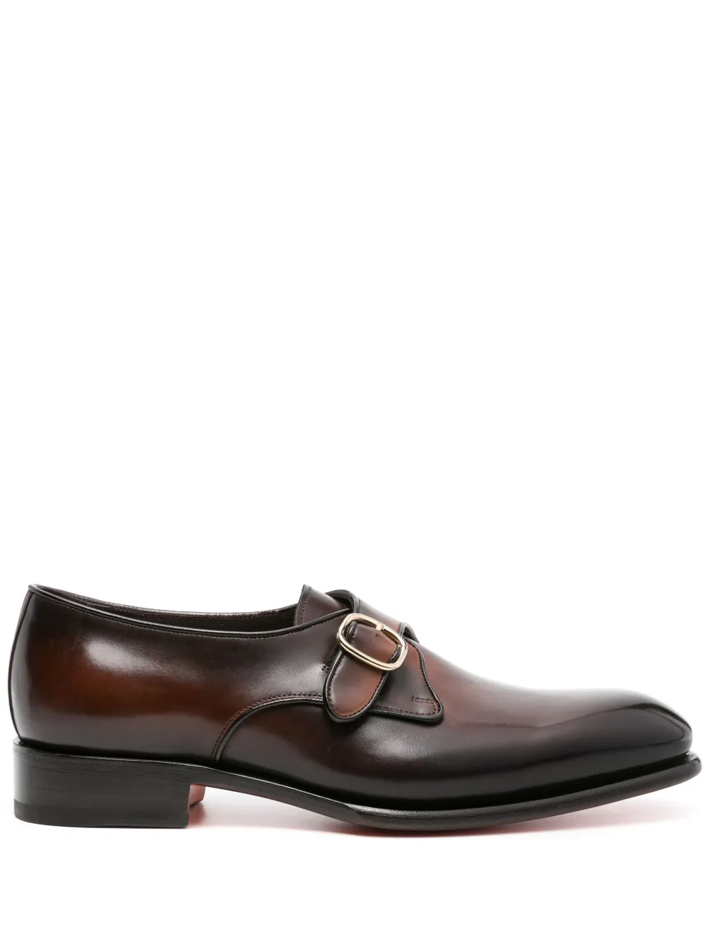 

Туфли монки с выцветшим эффектом Santoni, коричневый