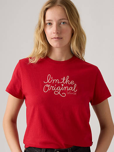 

Графическая классическая футболка Levi's, цвет Im The Original - Red