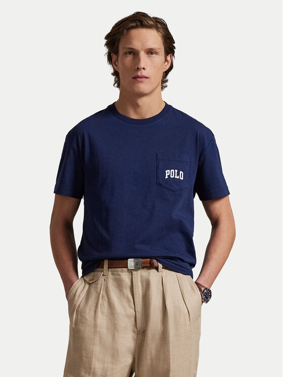 

Футболка облегающего кроя на заказ 710974585001 Polo Ralph Lauren, синий