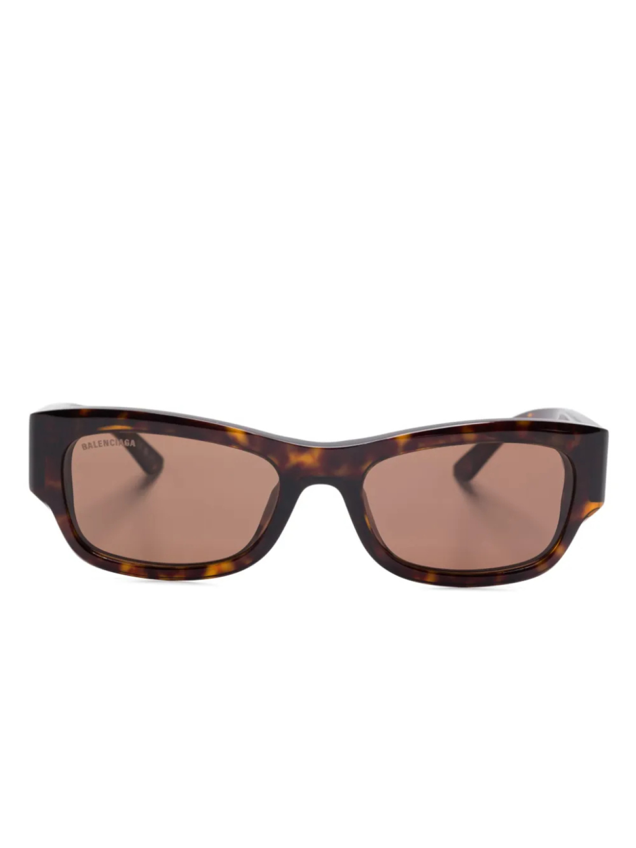 

Солнцезащитные очки в прямоугольной оправе Balenciaga Eyewear, коричневый