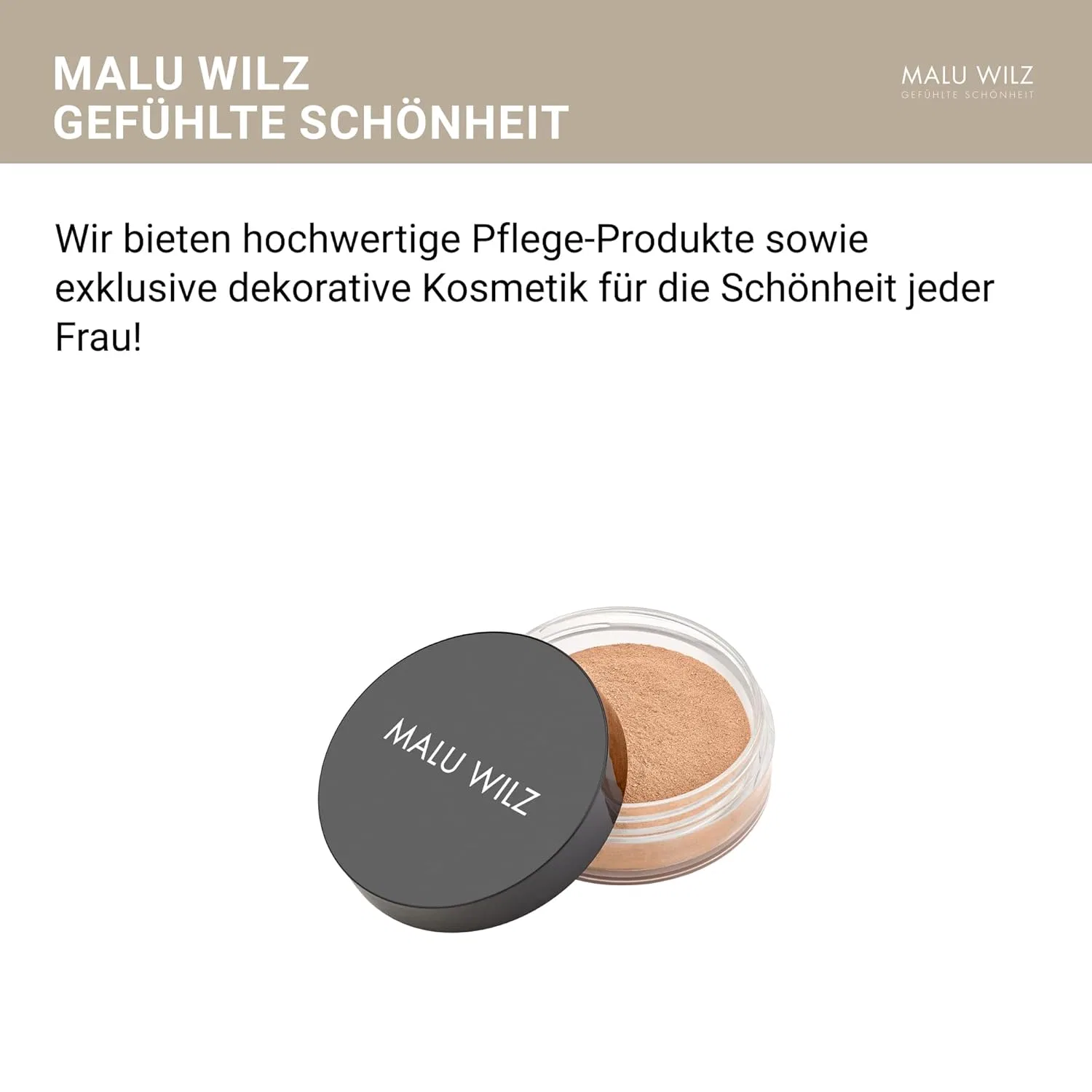 Минеральная пудра-основа «Just Minerals Powder Foundation» от Malu Wilz Malu Wilz, Transparent — фото 2
