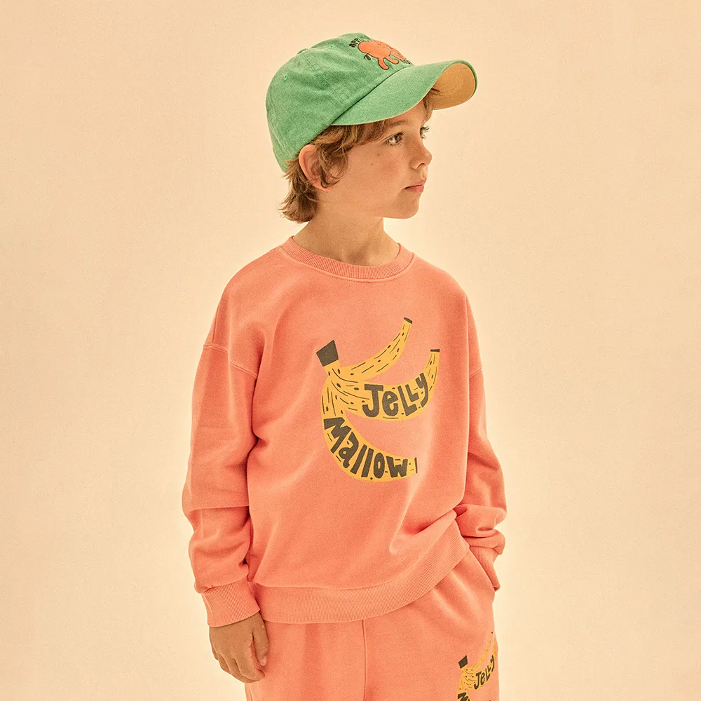 Детский оранжевый свитшот Jelly Mallow Banana Pig
