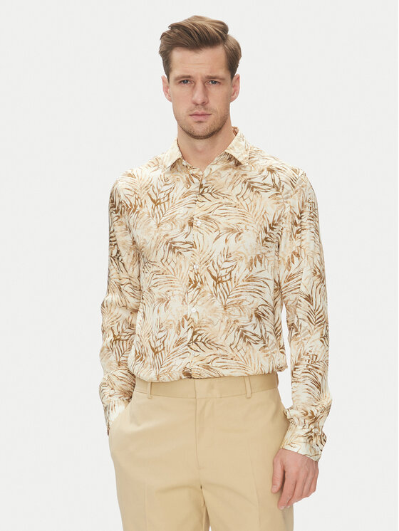 

Рубашка обычного кроя 5GHH21 4467Z Marciano Guess, бежевый