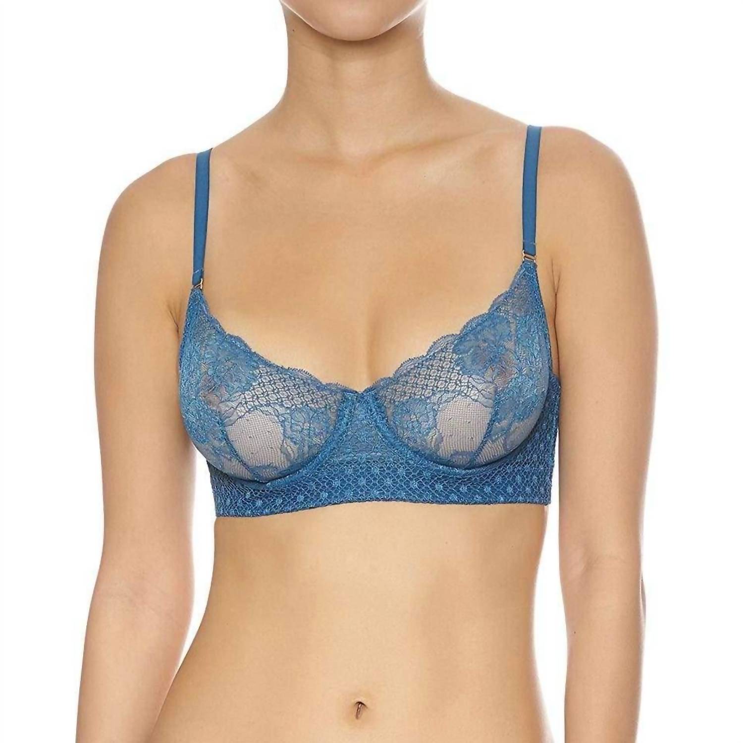 

Бюстгальтер-капри на косточках в бирюзовом цвете Addiction Nouvelle Lingerie
