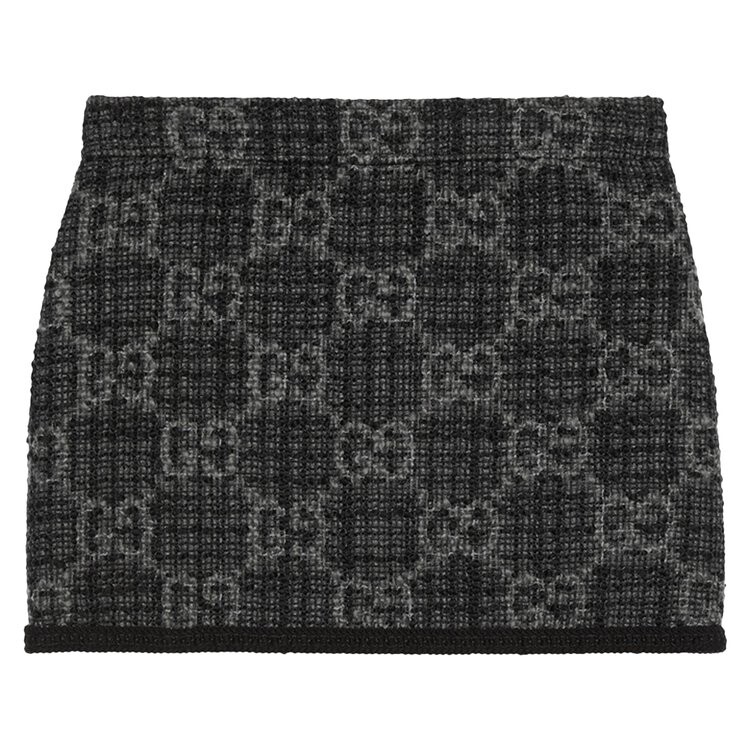 

Юбка Gucci Tonal GG Tweed Skirt, черный