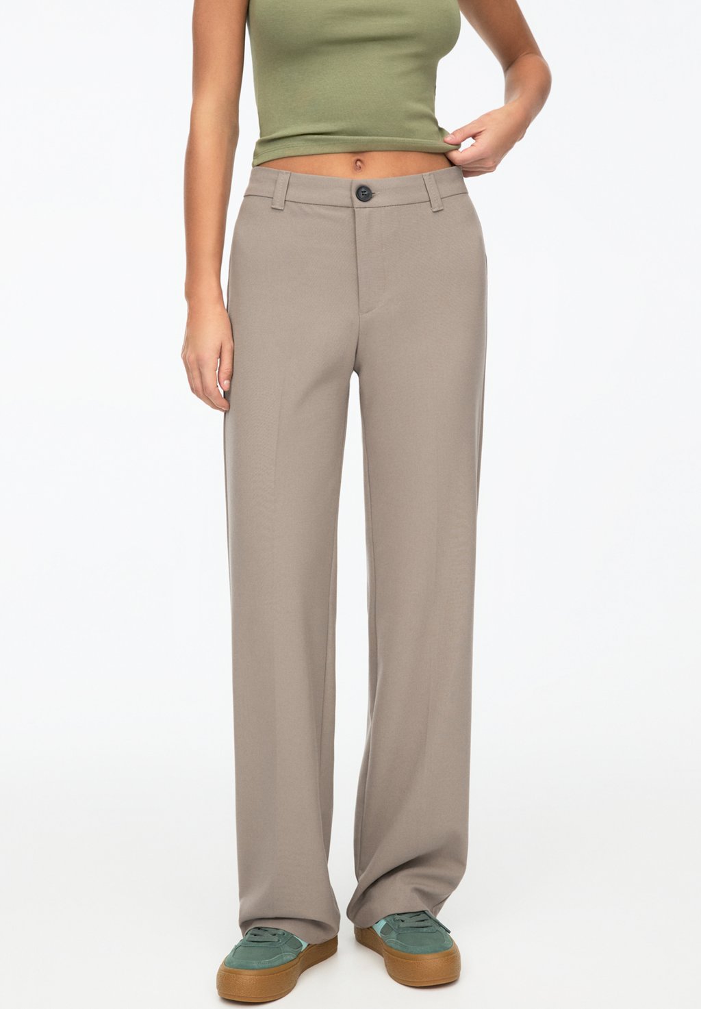 

Брюки FORMAL STRAIGHT LEG PULL&BEAR, светло-коричневый