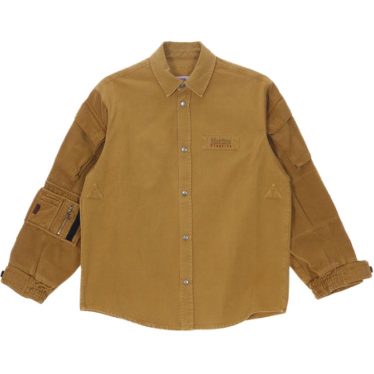 

Martine Rose Рубашки унисекс, желтые с отворотом, средней высоты