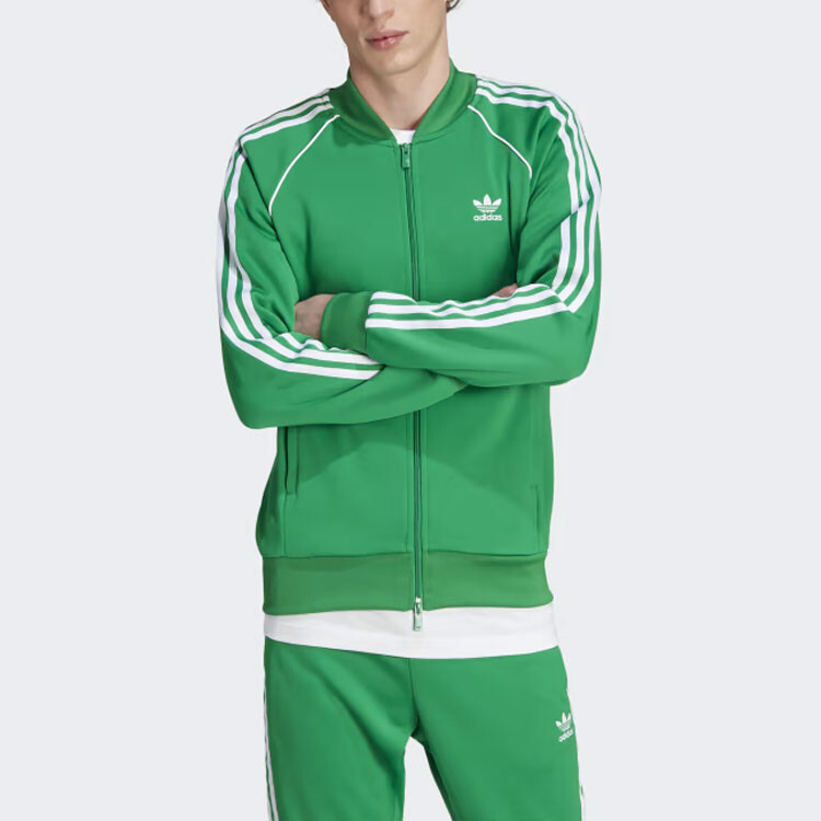 Adicolor Classics SST Track Jacket Green Adidas Originals, зеленый — фото 2