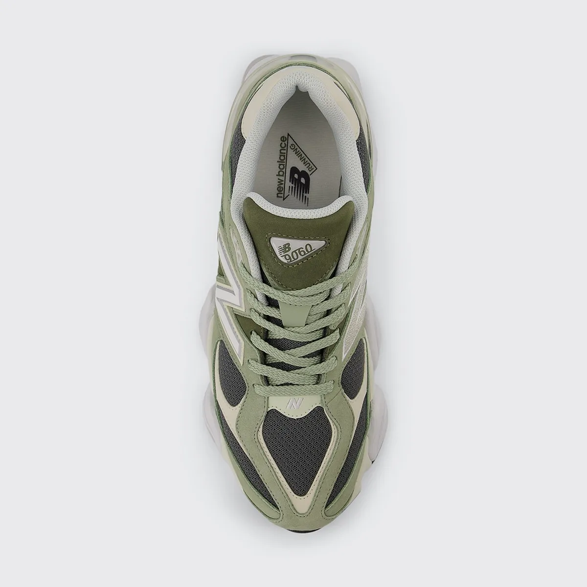 Женские кроссовки повседневные 9060 New Balance, зеленый — фото 4