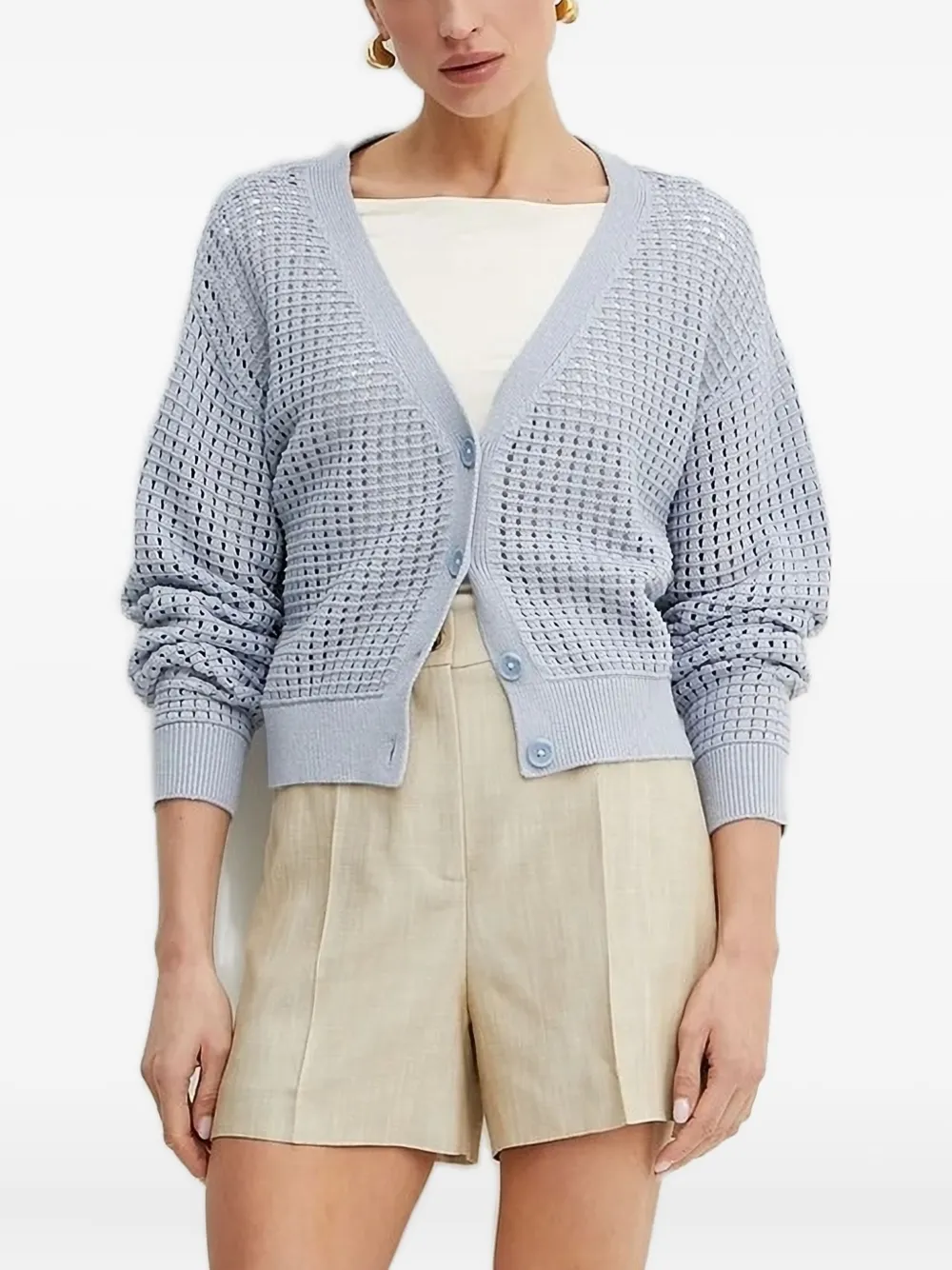 

Кардиган рыхлой вязки GUESS USA, синий