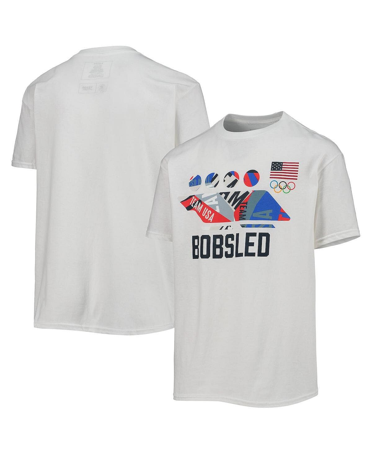 

Футболка Big Boys White Team USA Bobsled Scattered Swatch Outerstuff