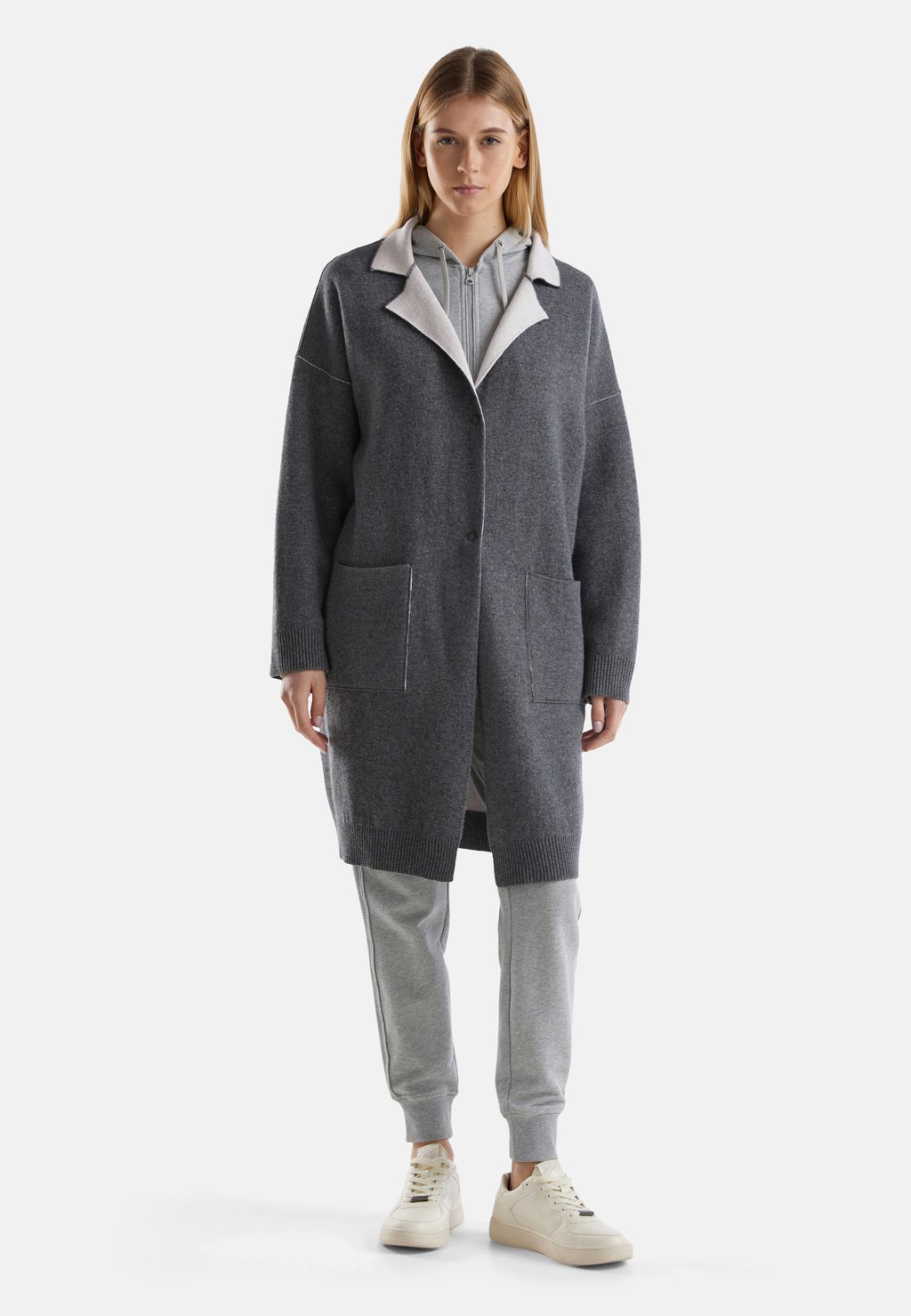 

Кардиган REVERSIBLE United Colors of Benetton, серый