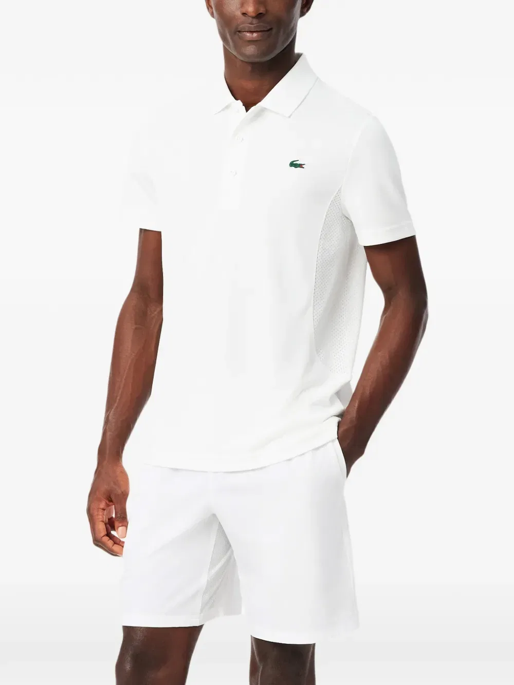 Шорты с логотипом X Новака Джоковича Lacoste, белый — фото 2