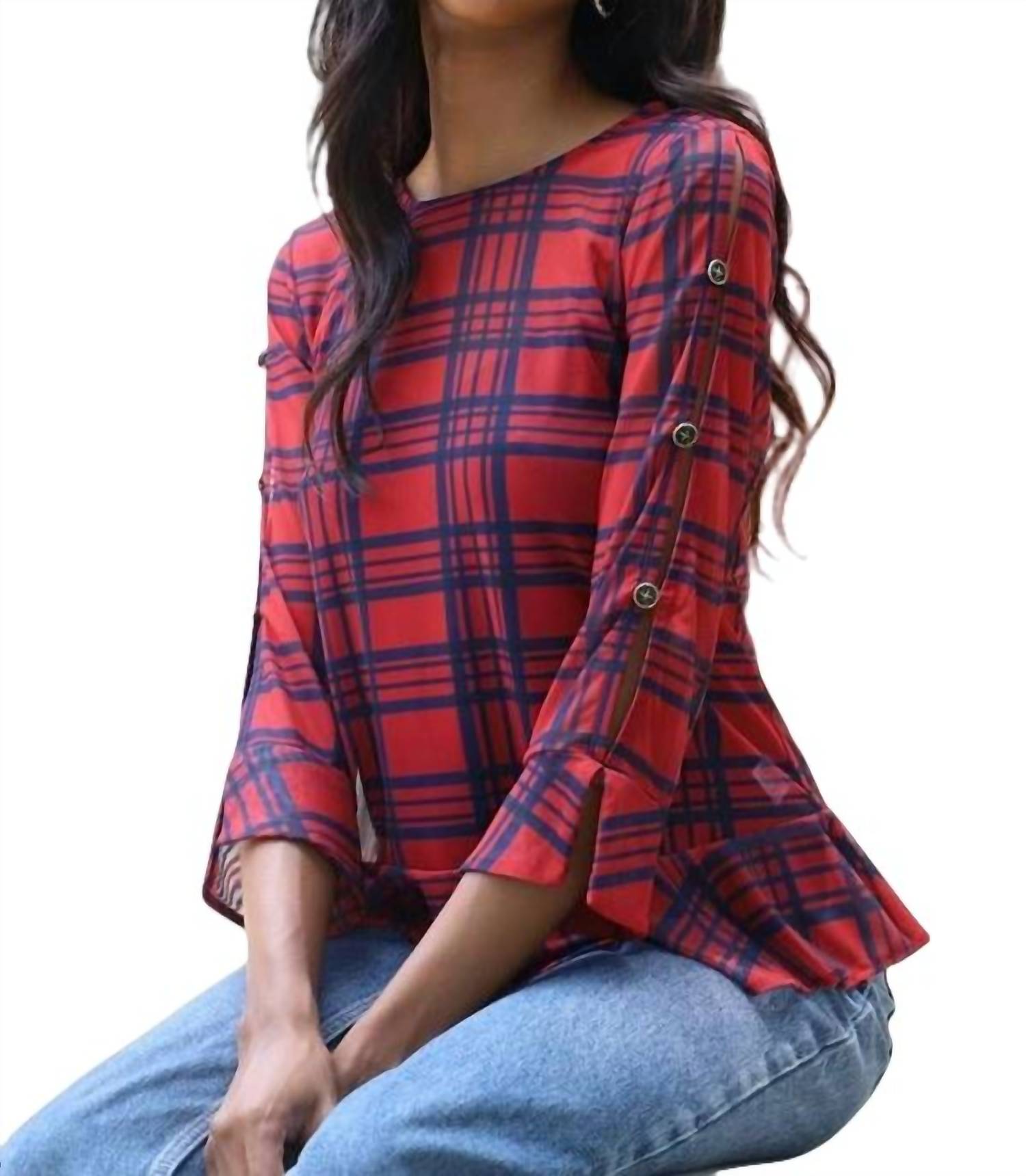 

Топ Belinda в клетку Rachel Island EVA FRANCO, цвет rachel island plaid