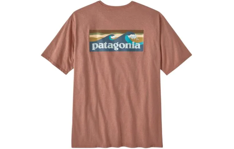 Футболка с принтом логотипа Patagonia, Sienna Clay/SINY