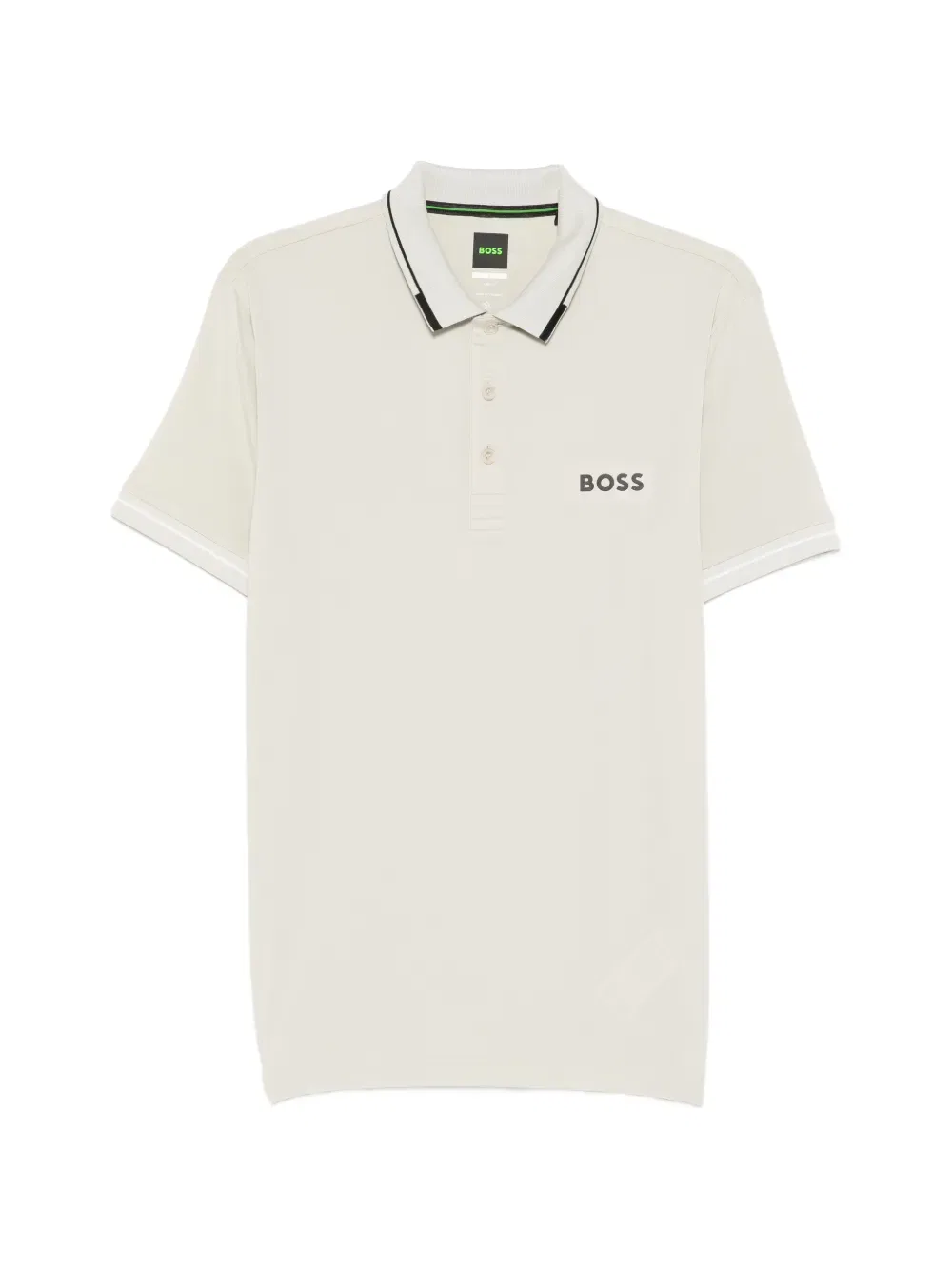 Поло с логотипом Boss, нейтральный