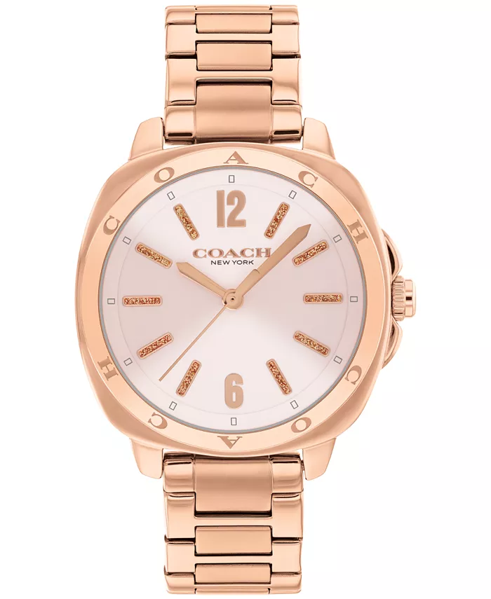 

Женские часы Kitt Rose Gold на стальном браслете, 34 мм COACH