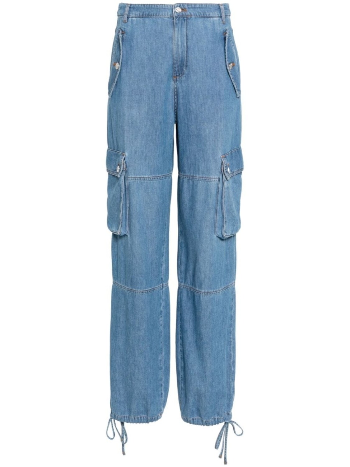 

MOSCHINO JEANS джинсы карго с кулиской, синий