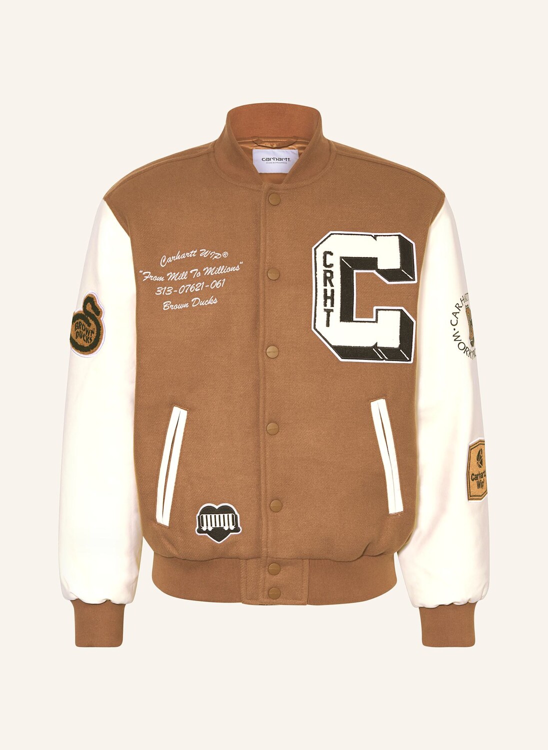 

Куртка Hamilton College из смешанного материала Carhartt Wip, коричневый