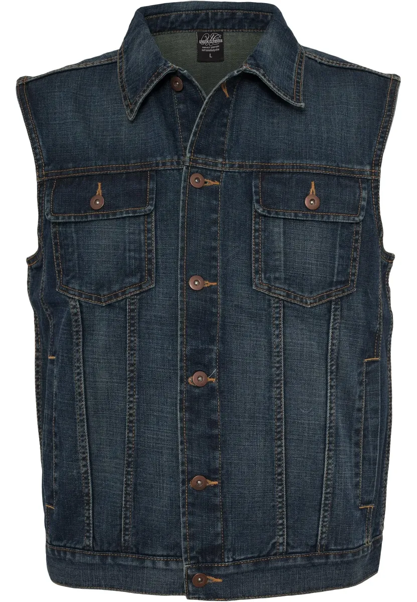 

Жилет трикотажный URBAN CLASSICS " Urban Classics Men's Denim Vest" (1 шт.), джинсовый