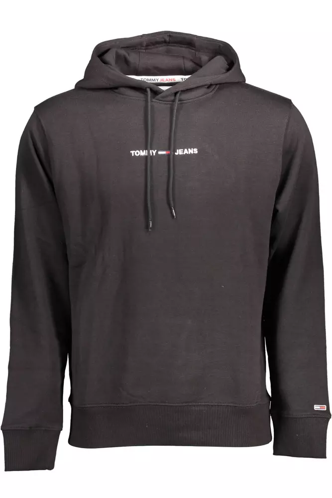 

Черный хлопковый мужской свитер Tommy Hilfiger