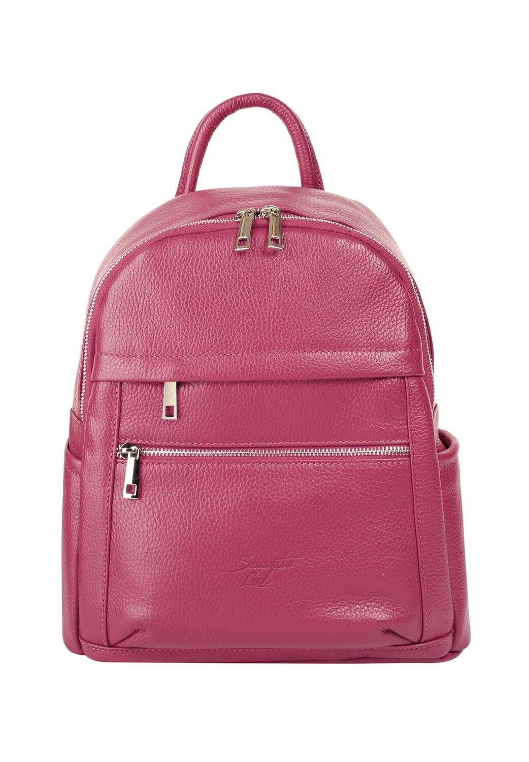 

Рюкзак из натуральной кожи, производство Италия Samantha Look, розовый