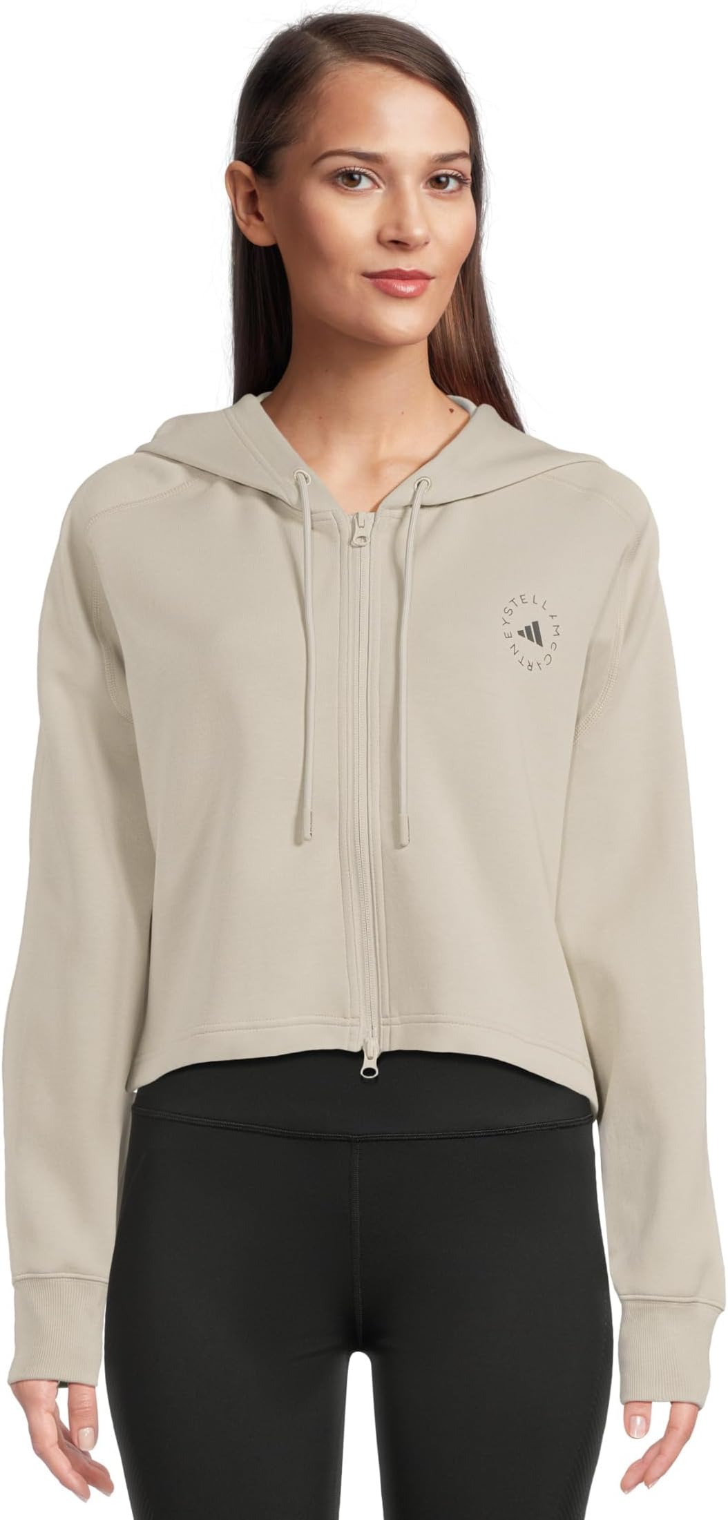 

Худи adidas by Stella McCartney Sportswear Cropped Hoodie JX6781, цвет Willow Grey