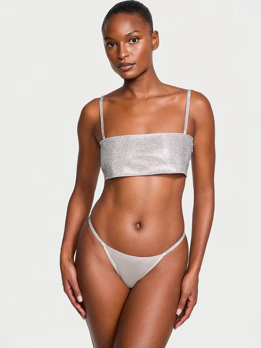

Комплект из бюстгальтера и трусиков Shine Bandeau Very Sexy, цвет Delphin Grey