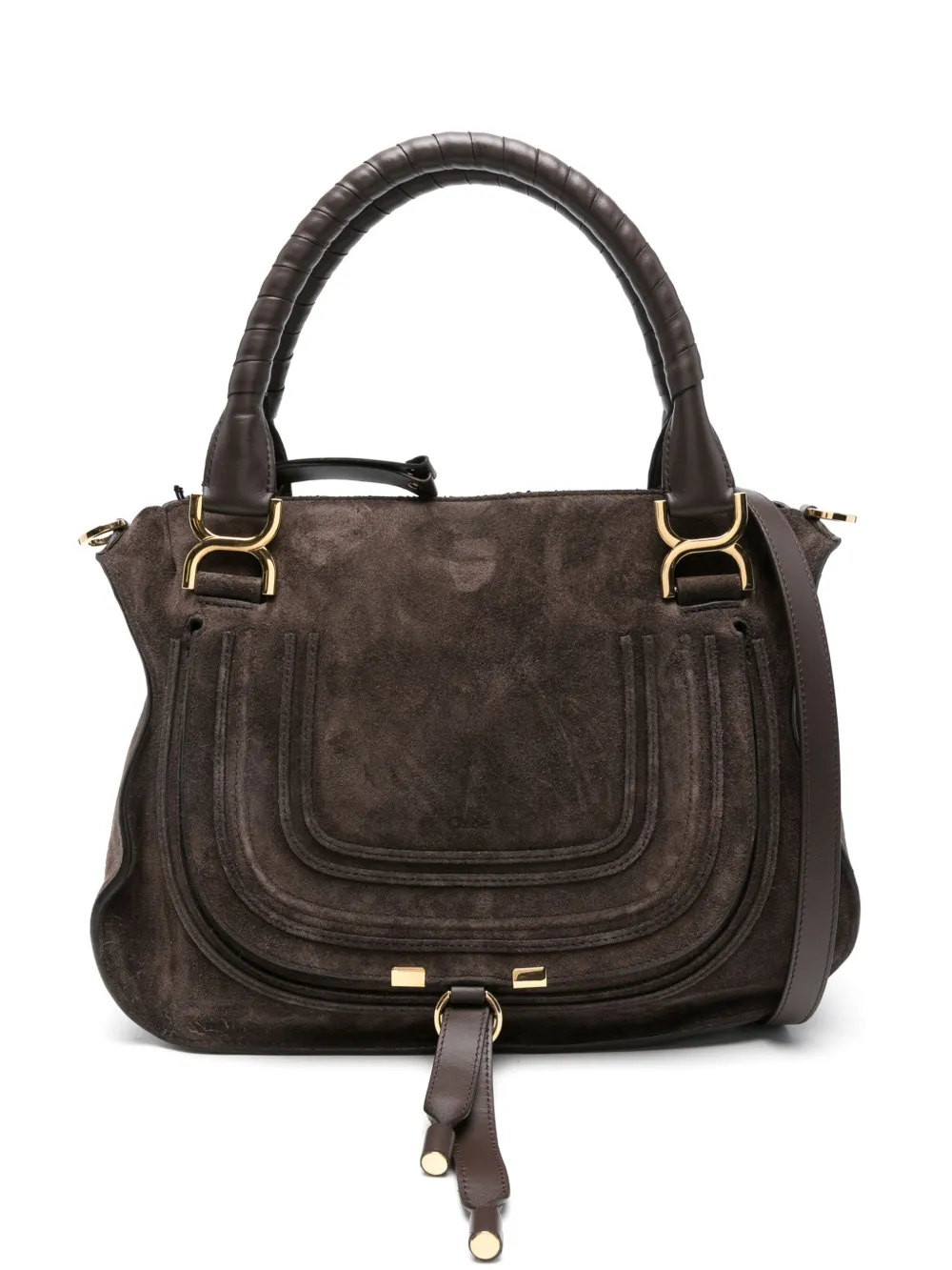 

Сумка-тоут с подвернутой ручкой CHLOÉ, коричневый