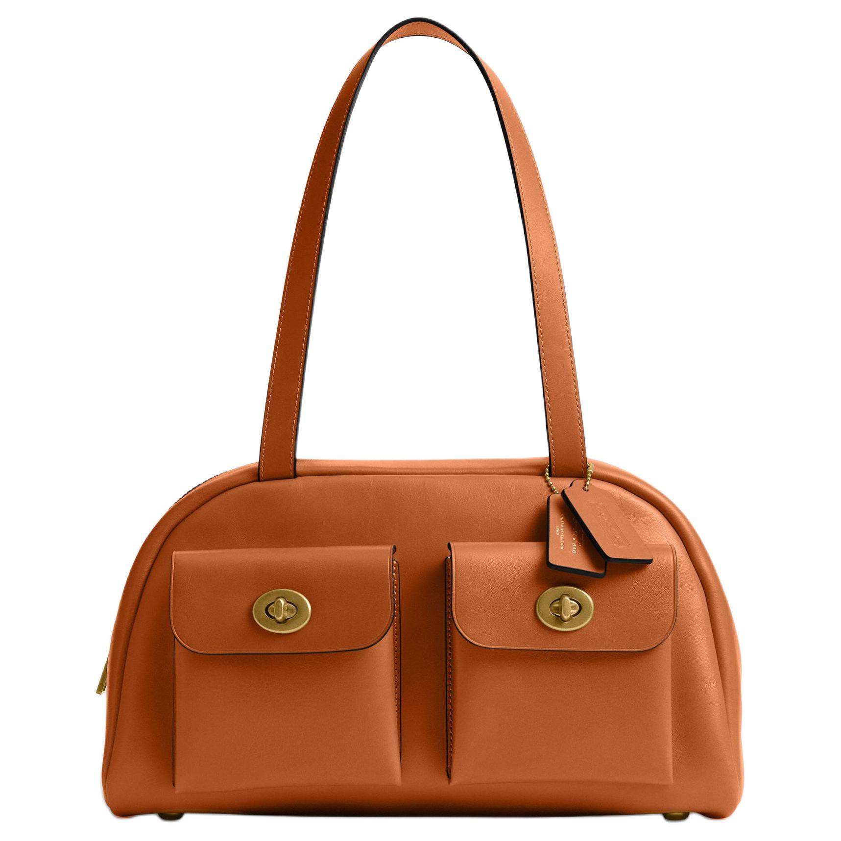 

COACH Кожаная сумка большая женская тоффи
