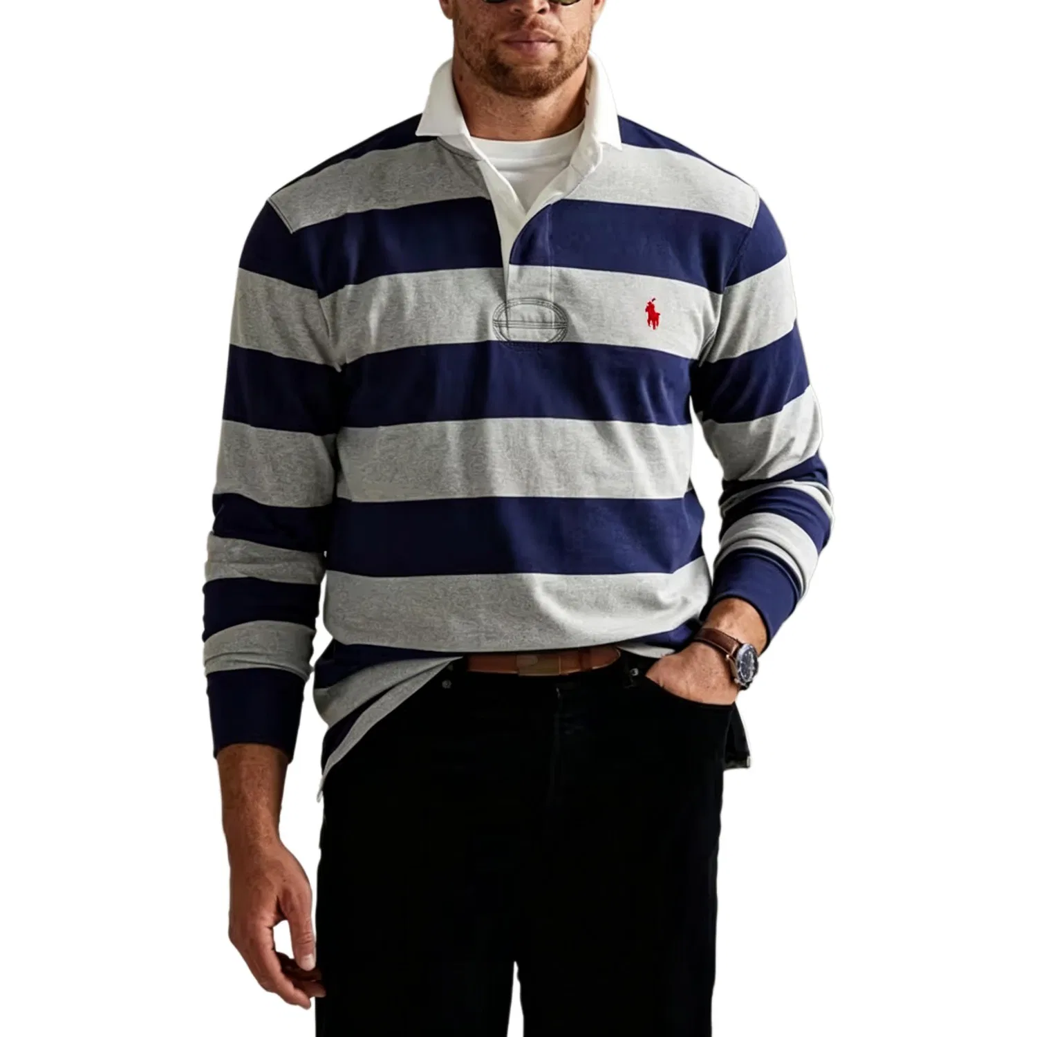 Поло SS25 Classic Version мужское Polo Ralph Lauren, Gray