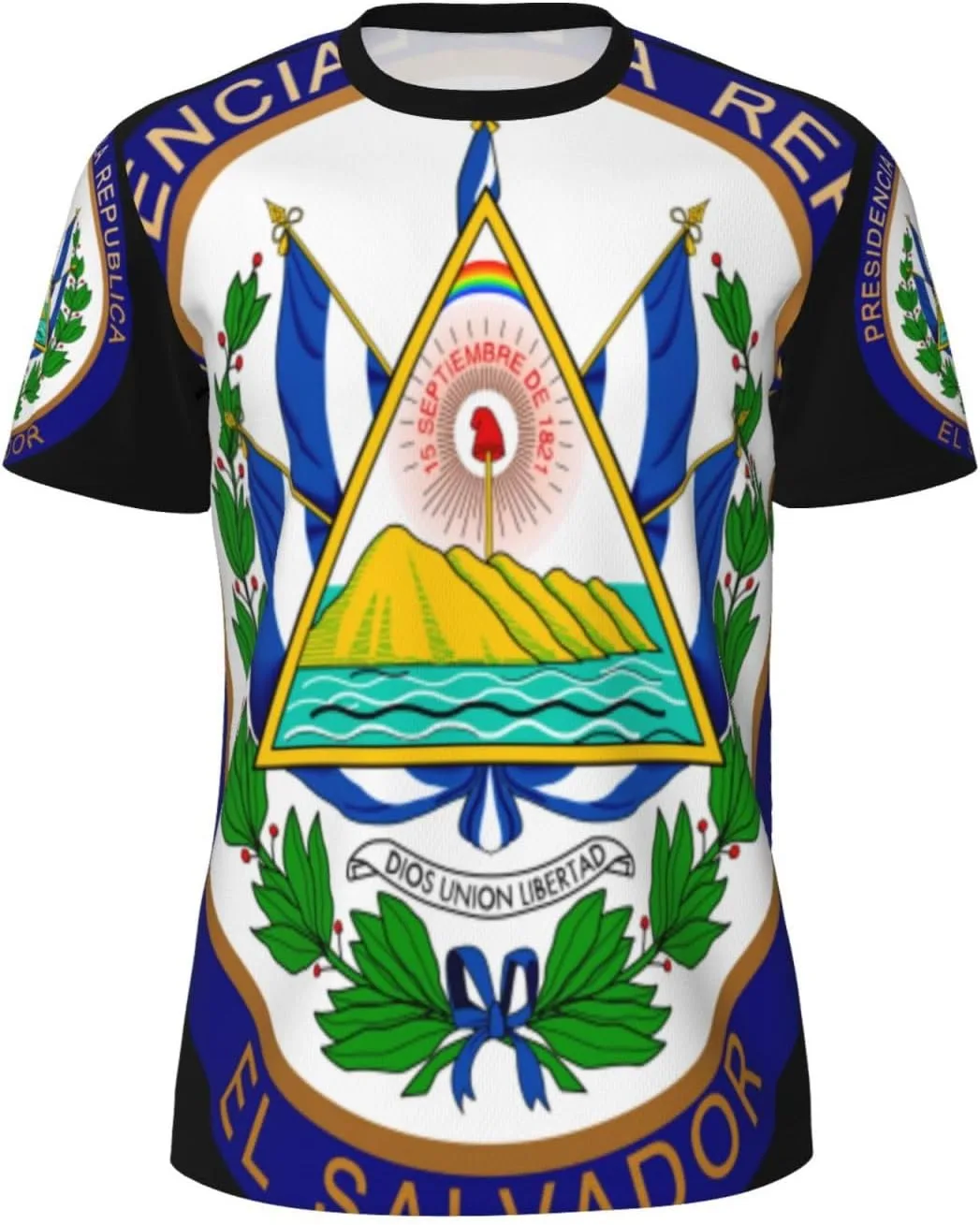 

Футболка мужская El Salvador National Emblem 3D Print ODSLFHJD