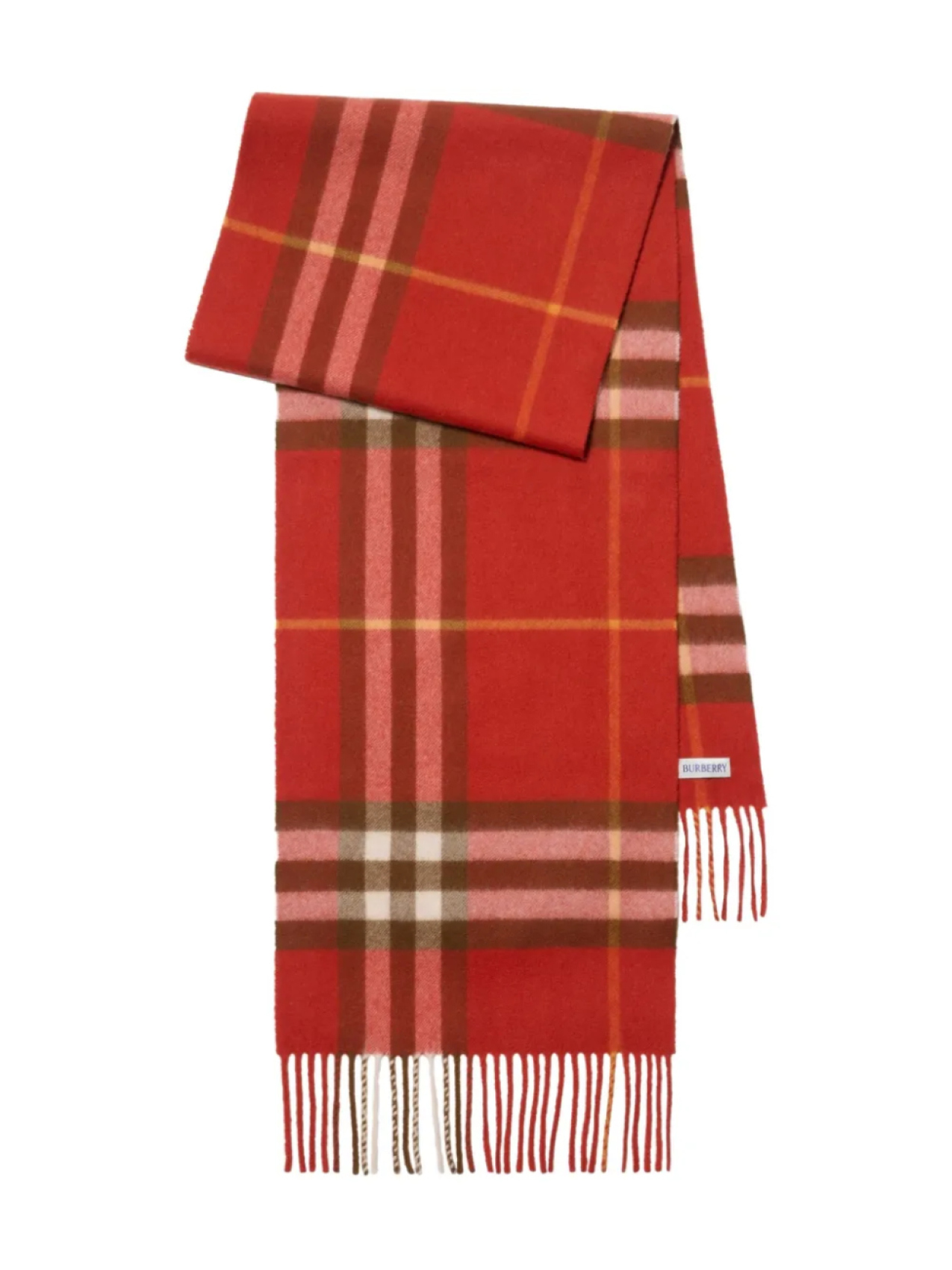 

Burberry кашемировый шарф в клетку, красный