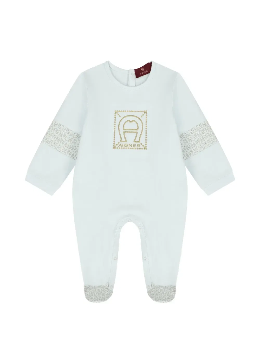 Комплект детского комбинезона с логотипом Aigner Kids, белый — фото 3