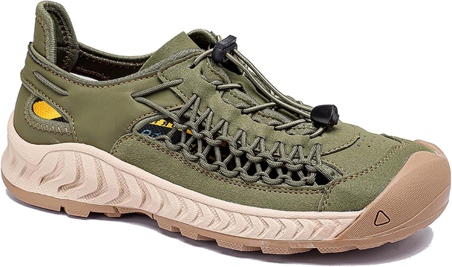 

Мужские дышащие легкие кроссовки для походов, спортивные босоножки для пляжа и активного отдыха, удобные повседневные сандалии Generic, зеленый