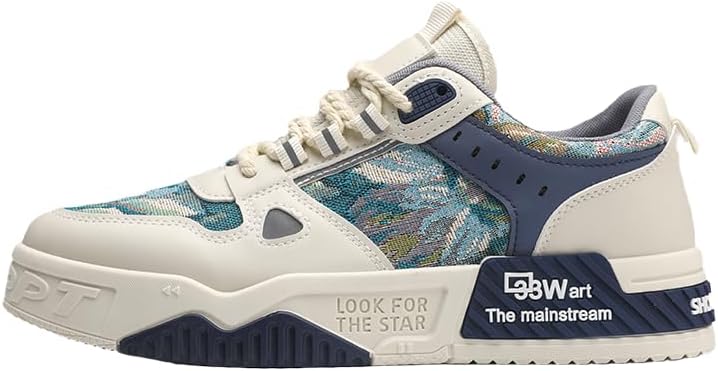 

Удобные и стильные кеды для скейтборда, мужские нескользящие с краем, сочетаются с удобной повседневной обувью, подходят для повседневной носки и активного отдыха на улице Hhhchpm, синий