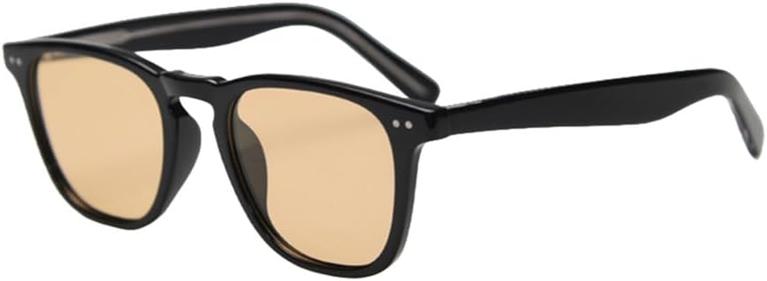 

поляризованные солнцезащитные очки в стиле ретро для женщин, солнцезащитные очки из ацетата для мужчин, защита от ультрафиолета UV400 для женщин HCPIHF, Black With Orange