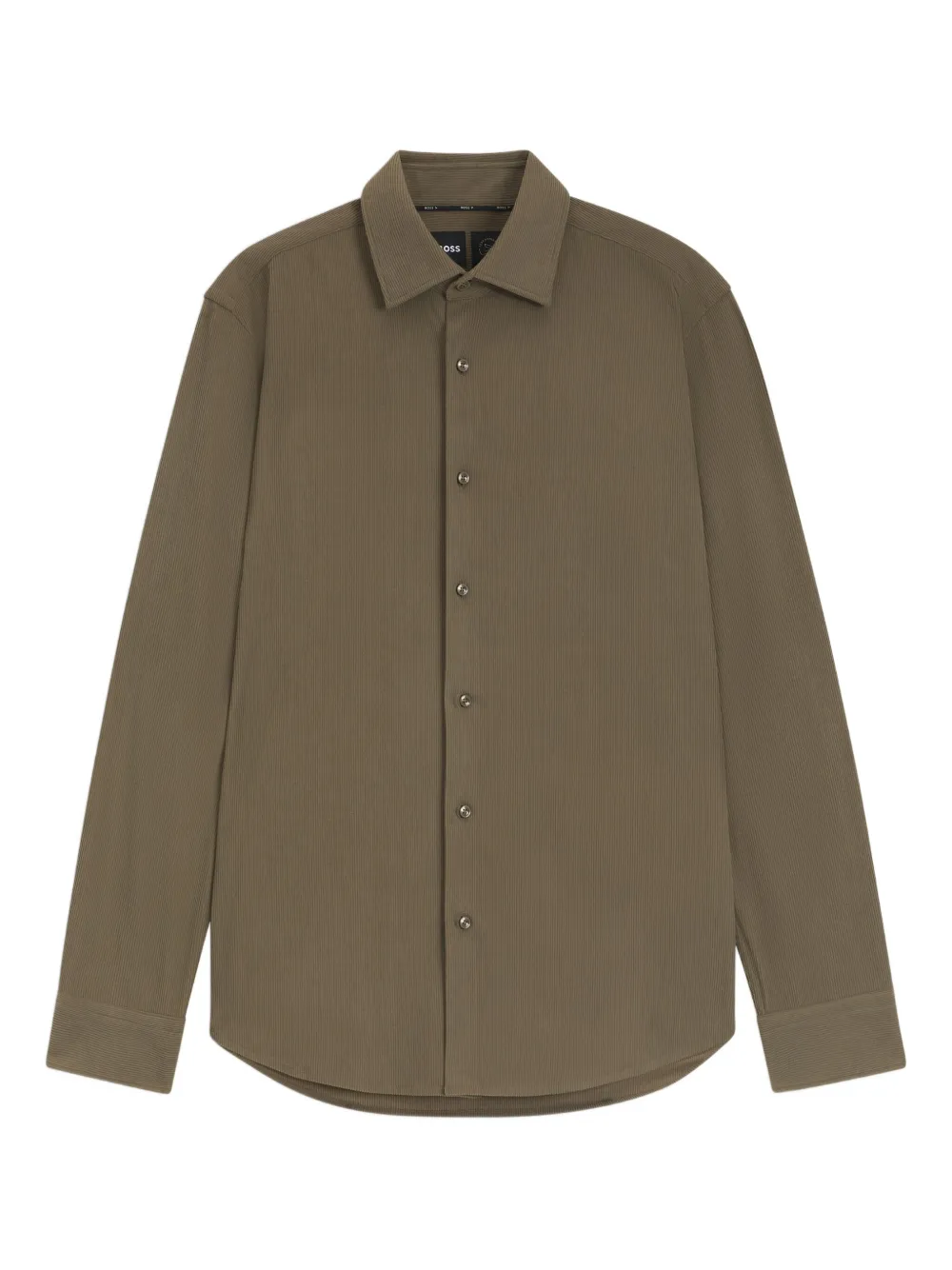 

Рубашка в рубчик с длинными рукавами Boss, коричневый