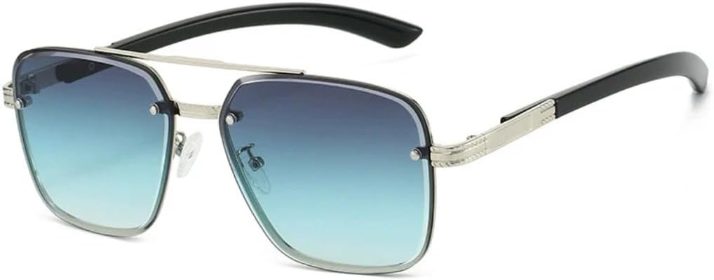 

Солнцезащитные очки с защитой UV400 | Металлическая оправа, градиентные линзы | Для женщин и мужчин, для занятий спортом на открытом воздухе и путешествий DSVIGF, Grayish Green