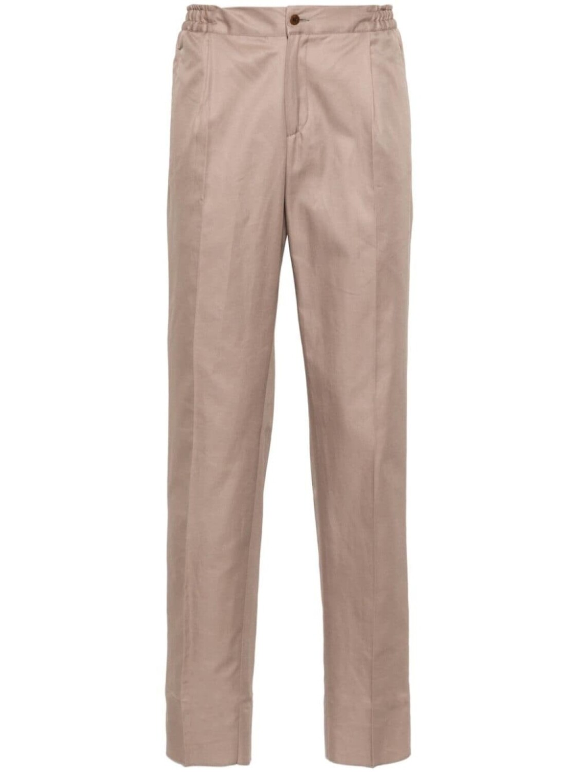 

Kiton зауженные брюки с эластичным поясом, коричневый