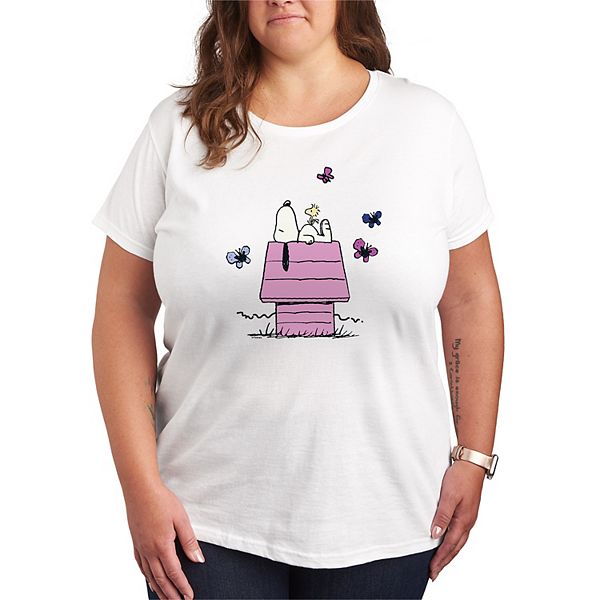 

Футболка с принтом Peanuts Snoopy's Doghouse и бабочками Plus size Licensed Character, White, Белый, Футболка с принтом Peanuts Snoopy's Doghouse и бабочками Plus size Licensed Character, White