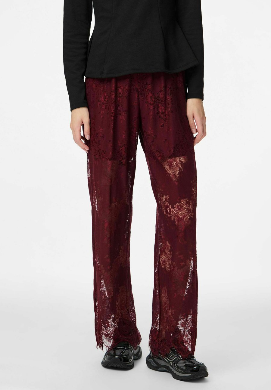 

Брюки Pieces PCRINNE HW STRAIGHT , Tawny Port/Dark Red