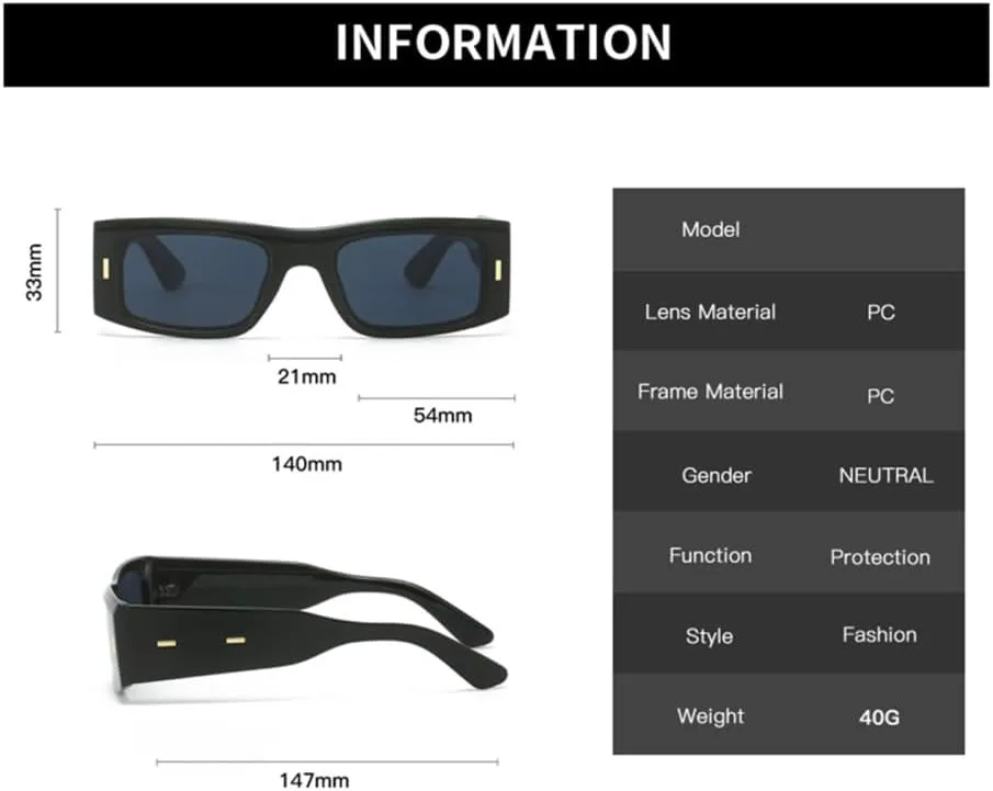 

Солнцезащитные очки в стиле панк с широкими дужками, винтажные солнцезащитные очки контрастных цветов для женщин, защита от УФ-излучения UV400 для мужчин HDUBFY, 4