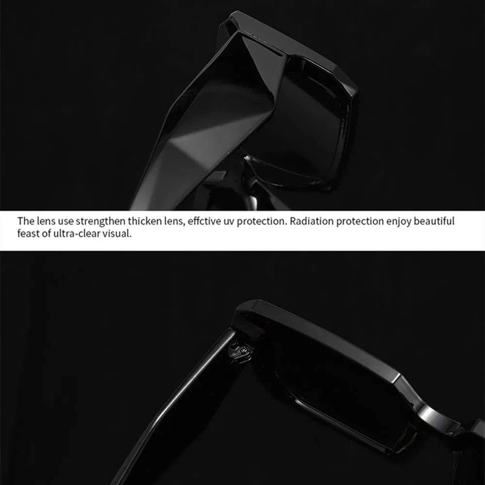 

Винтажные солнцезащитные очки для женщин с двухцветным градиентом, мужские многоугольные солнцезащитные очки с защитой от УФ-излучения UV400 HHZZYVY, Black Green Tea