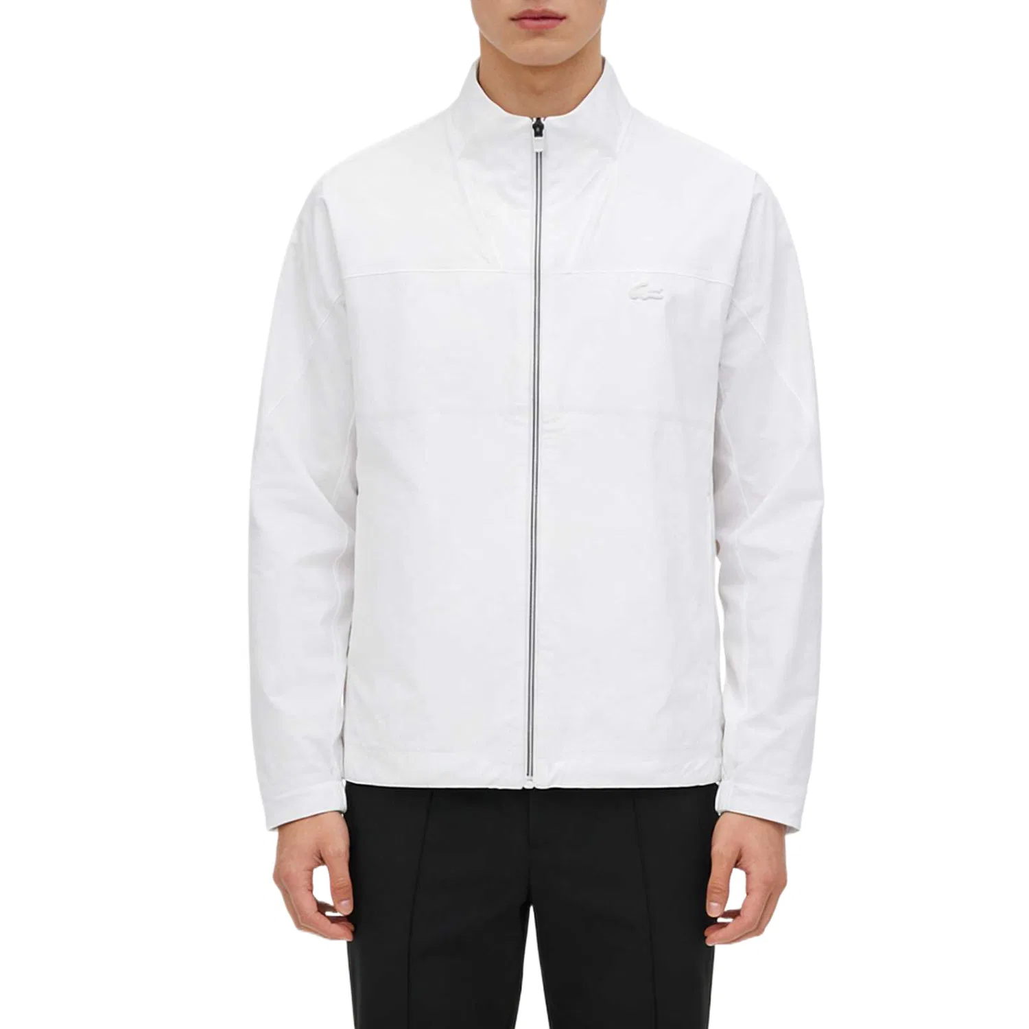 Куртка мужская с воротником-стойкой, умеренная, прочее LACOSTE, 001/White — фото 3